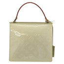LOUIS VUITTON Monogram Vernis Spring Street Hand Bag Gris M91029 LV Auth 210752A-3