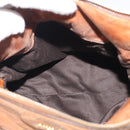 Miu Miu Matelasse Hand Bag Vitellolux 2way Brown Gold Auth 210753V-23
