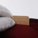 Christian Dior Trotter Canvas Saddle Accessory Pouch PVC Red Silver Auth 210757V-22