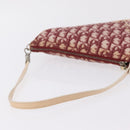 Christian Dior Trotter Canvas Saddle Accessory Pouch PVC Red Silver Auth 210757V-7