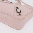 Balenciaga The Hip Shoulder Bag Leather Pink 242803 Auth 210763V-16