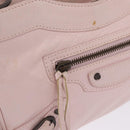 Balenciaga The Hip Shoulder Bag Leather Pink 242803 Auth 210763V-20