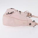 Balenciaga The Hip Shoulder Bag Leather Pink 242803 Auth 210763V-5