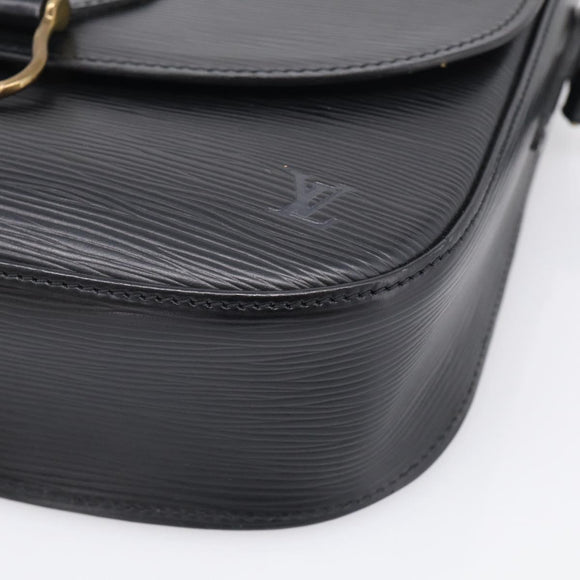 LOUIS VUITTON Epi Saint Cloud GM Shoulder Bag Black Noir M52192 LV Auth 210765A