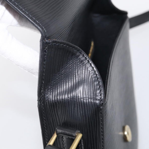 LOUIS VUITTON Epi Saint Cloud GM Shoulder Bag Black Noir M52192 LV Auth 210765A