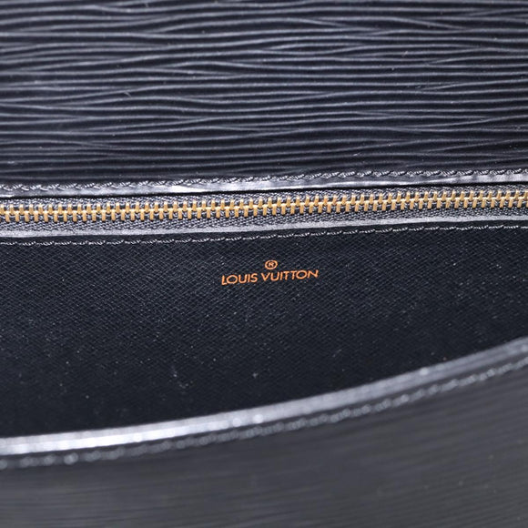 LOUIS VUITTON Epi Saint Cloud GM Shoulder Bag Black Noir M52192 LV Auth 210765A