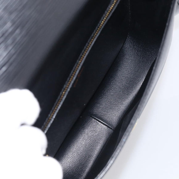 LOUIS VUITTON Epi Saint Cloud GM Shoulder Bag Black Noir M52192 LV Auth 210765A