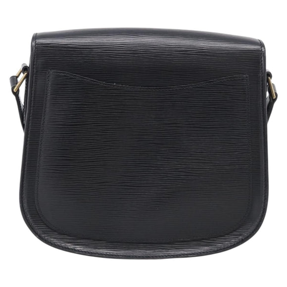 LOUIS VUITTON Epi Saint Cloud GM Shoulder Bag Black Noir M52192 LV Auth 210765A