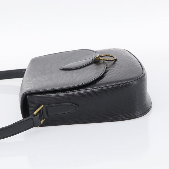 LOUIS VUITTON Epi Saint Cloud GM Shoulder Bag Black Noir M52192 LV Auth 210765A