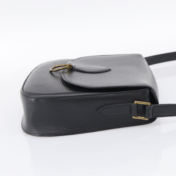 LOUIS VUITTON Epi Saint Cloud GM Shoulder Bag Black Noir M52192 LV Auth 210765A