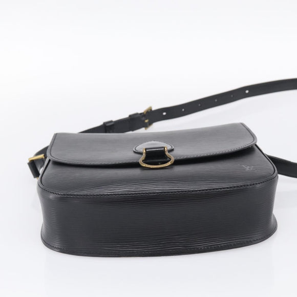 LOUIS VUITTON Epi Saint Cloud GM Shoulder Bag Black Noir M52192 LV Auth 210765A