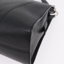 LOEWE Tote Bag Leather Black Silver Auth 210767V-14