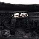 LOEWE Tote Bag Leather Black Silver Auth 210767V-16