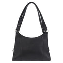 LOEWE Tote Bag Leather Black Silver Auth 210767V-2