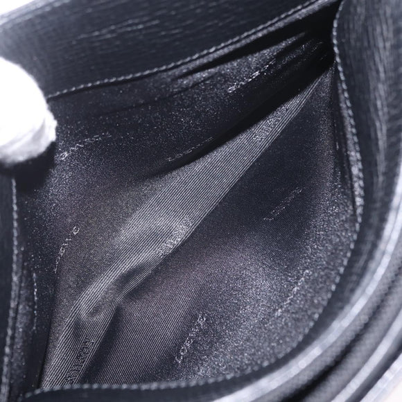 LOEWE Tote Bag Leather Black Silver Auth 210767V