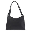 LOEWE Tote Bag Leather Black Silver Auth 210767V-3