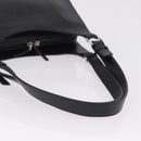 LOEWE Tote Bag Leather Black Silver Auth 210767V-7