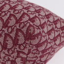 Christian Dior Trotter Canvas Hand Bag Red Gold Auth 210769V-13