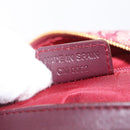 Christian Dior Trotter Canvas Hand Bag Red Gold Auth 210769V-23
