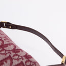 Christian Dior Trotter Canvas Hand Bag Red Gold Auth 210769V-8