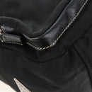 PRADA Shoulder Bag Nylon Black Silver Auth 210770V-12