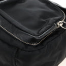 PRADA Shoulder Bag Nylon Black Silver Auth 210770V-13