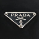 PRADA Shoulder Bag Nylon Black Silver Auth 210770V-16