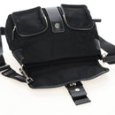 PRADA Shoulder Bag Nylon Black Silver Auth 210770V-20