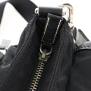 PRADA Shoulder Bag Nylon Black Silver Auth 210770V-21