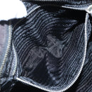 PRADA Shoulder Bag Nylon Black Silver Auth 210770V-26