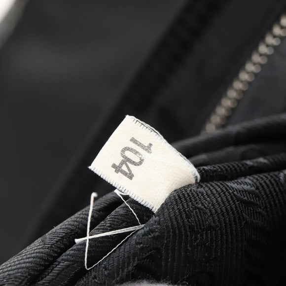 PRADA Shoulder Bag Nylon Black Silver Auth 210770V