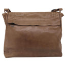 Bottega Veneta INTRECCIATO Shoulder Bag Leather Beige 221065 Auth 210771A-3