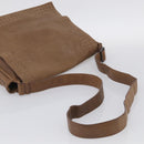 Bottega Veneta INTRECCIATO Shoulder Bag Leather Beige 221065 Auth 210771A-7
