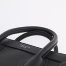 CELINE Luggage Nano Hand Bag Leather 2way Black Silver Auth 210773M-8