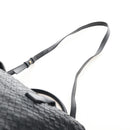Bottega Veneta INTRECCIATO Boston Bag Leather 2way Black Gold Auth 210774V-11