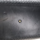 Bottega Veneta INTRECCIATO Boston Bag Leather 2way Black Gold Auth 210774V-14