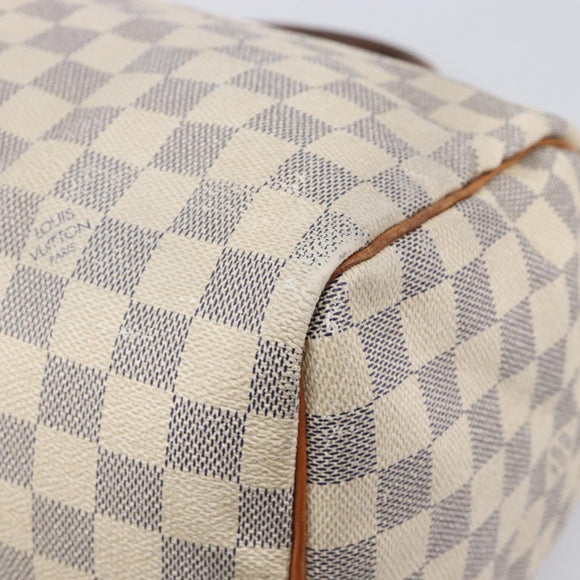 LOUIS VUITTON Damier Azur Speedy 30 Hand Bag N41533 LV Auth 210775