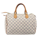 LOUIS VUITTON Damier Azur Speedy 30 Hand Bag N41533 LV Auth 210775-3
