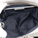 Miu Miu Vitterodino Hand Bag Leather 2way White Silver Auth 210777V-19
