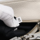 Miu Miu Vitterodino Hand Bag Leather 2way White Silver Auth 210777V-26