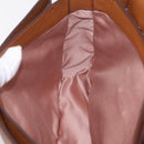 Miu Miu Madras Hand Bag Leather 2way Brown Gold Auth 210778V-30