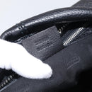 GUCCI Bamboo Shoulder Bag Leather Black Silver 232930 Auth 210779V-21