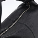 GUCCI Bamboo Shoulder Bag Leather Black Silver 232930 Auth 210779V-6