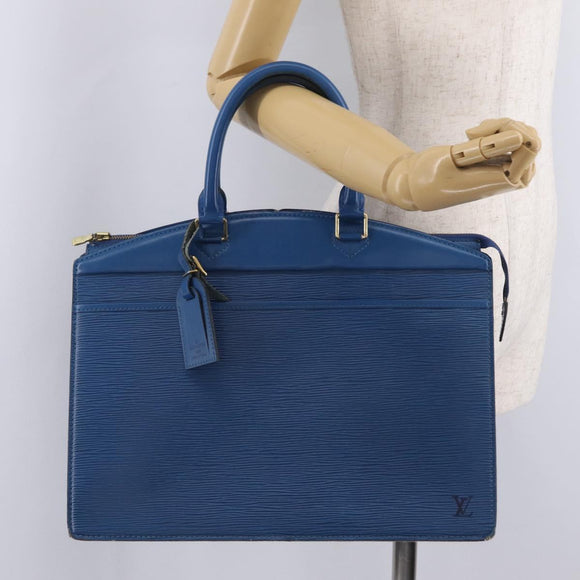 LOUIS VUITTON Epi Riviera Hand Bag Blue M48185 LV Auth 210781