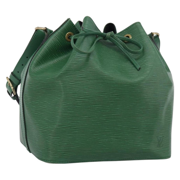 LOUIS VUITTON Epi Petit Noe Shoulder Bag Green M44104 LV Auth 210783V