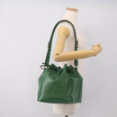 LOUIS VUITTON Epi Petit Noe Shoulder Bag Green M44104 LV Auth 210783V-19