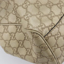 GUCCI GG Canvas Guccissima Sukey Hand Bag Leather Gold 211944 Auth 210784V-11