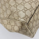 GUCCI GG Canvas Guccissima Sukey Hand Bag Leather Gold 211944 Auth 210784V-13