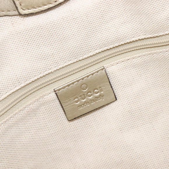 GUCCI GG Canvas Guccissima Sukey Hand Bag Leather Gold 211944 Auth 210784V