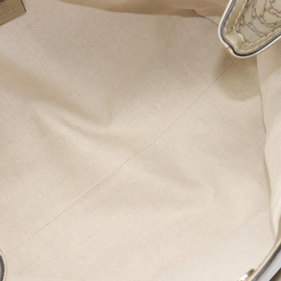 GUCCI GG Canvas Guccissima Sukey Hand Bag Leather Gold 211944 Auth 210784V